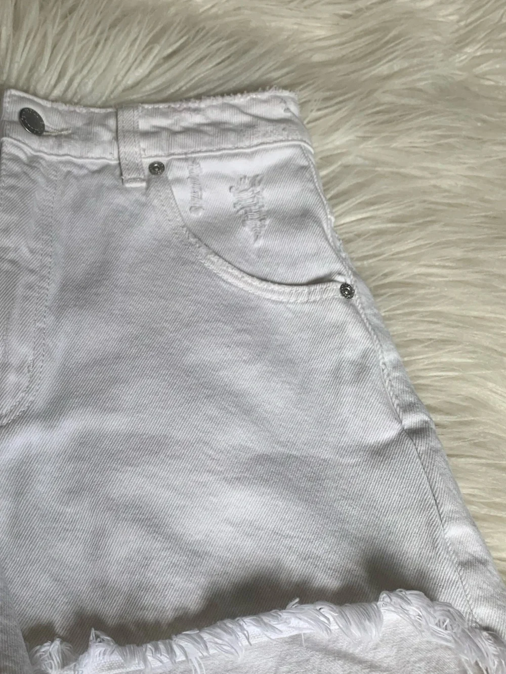 Rolla's Dusters Short Vintage White Worn Size 26